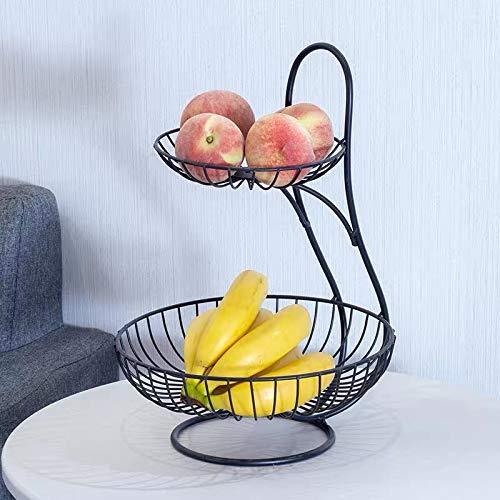 Estante de frutas de tres capas que optimiza el espacio de tu encimera 5