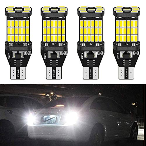 ALOPEE - Paquete de 4-921 912 T10 T15 W16W Xenon Blanco 1200...