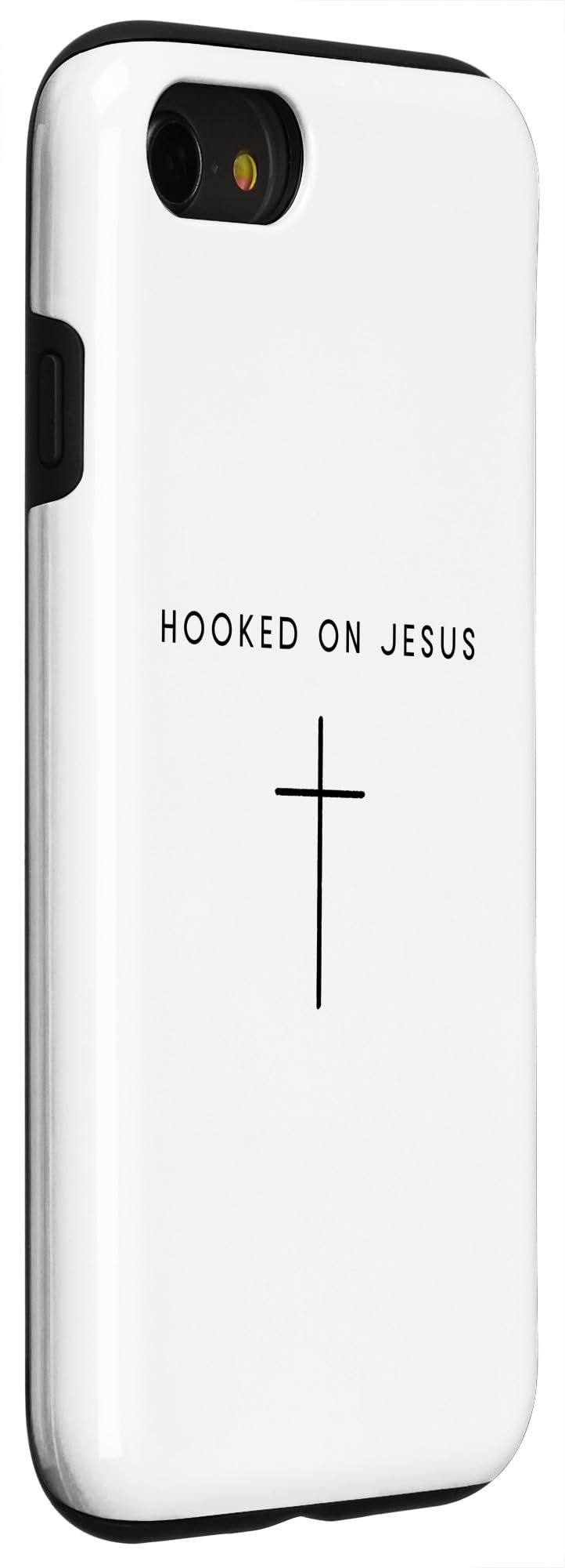 iPhone SE (2020) / 7 / 8 Hooked On Jesus Cross - Minimalist Christian Religious Case - Image 3