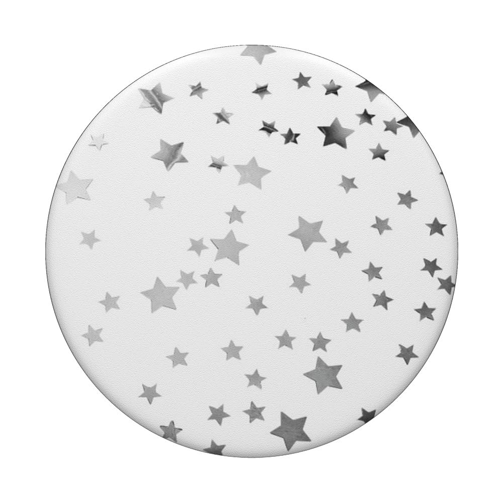 Stars Align Blue & White Stars PopSocket - Phone Grip And Stand With Swappable Top