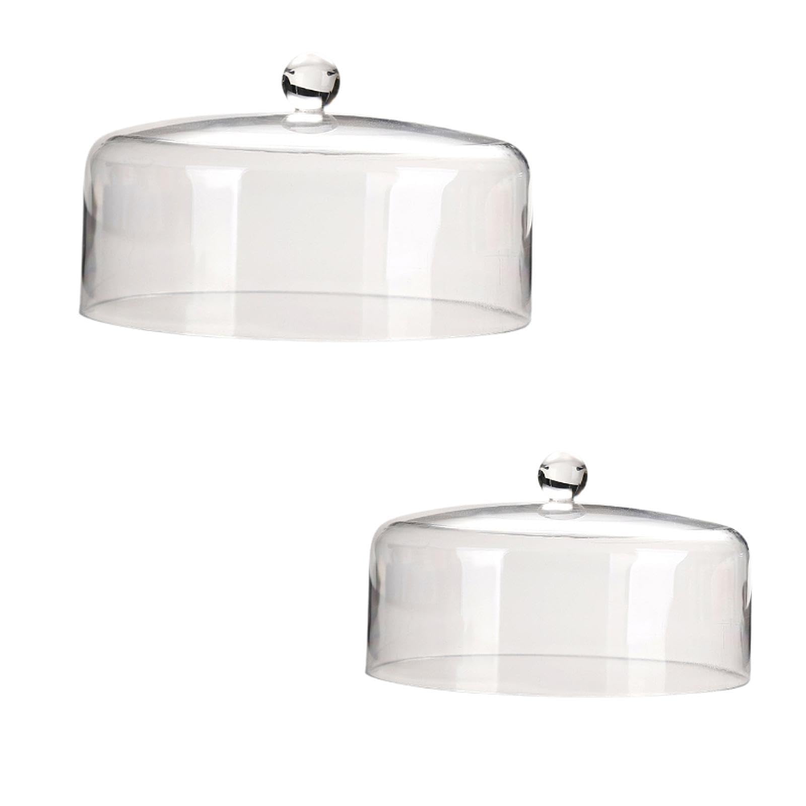 2X Cubiertas para Pasteles Tipo Cúpula, Soportes para Pasteles Tipo Cúpula para Postres, Ideales para Muffins de Crema O Cumpleaños.