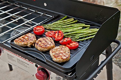Image of Camp Chef Reversible Pre-Seasoned Cast Iron Griddle, Cooking Surface 14 in. x 16, Black (Pack of 3)
