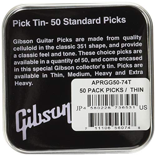Standard Pick Tin Thin (50 pcs) - Les Beatles, Paul McCartney, John Lennon, RIngo Starr, George Harrison Standard Pick Tin Thin (50 pcs) – Image 3