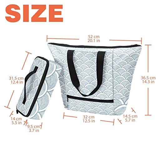 Sac fourre-tout et boîte à déjeuner multicolore au style unique - 6