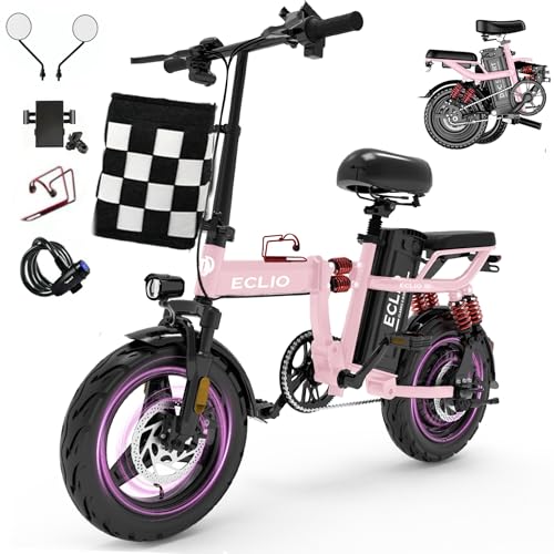 Folding Electric Bike for Adults, Peak 800W Motor 25MPH, 48V