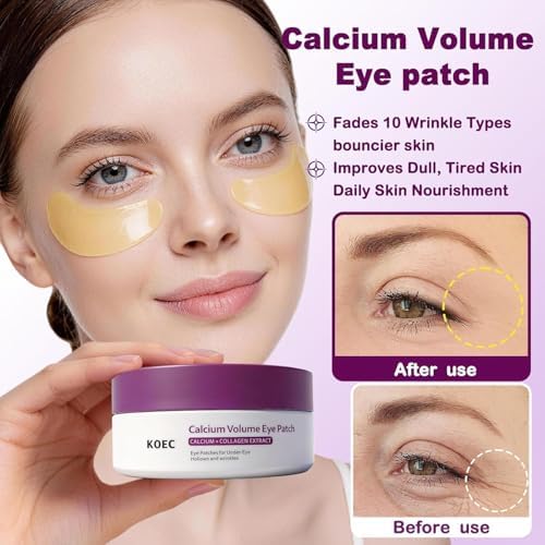 Calcium Volume Multi Balm Stick + Under Eye patch 60ea + Calcium Eye Cream, Collagen Boosting, Wrinkle Smoothing, Firming & Eye Hollow Plumping Eye Treatment,Hydrating, Anti-Aging & Travel Friendly - 2