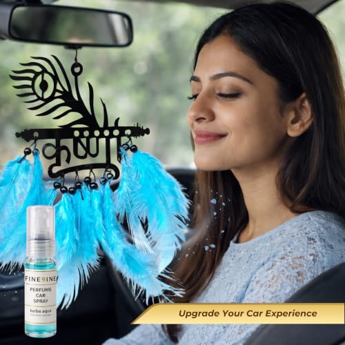 Image of Krishna Car Hanging Dream Catcher with Free 5 ml Car Perfume Spray
