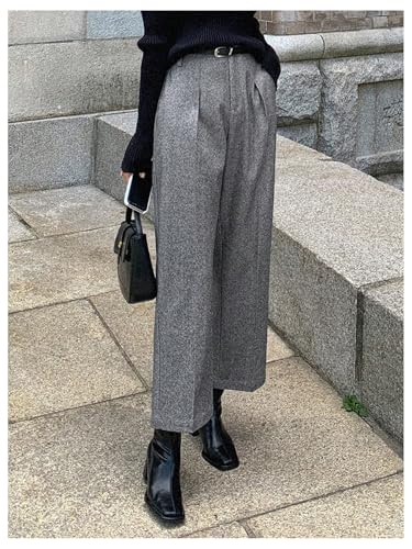 Floerns Women's Straight Leg Dress Slacks Work Business Casual Pants Trousers with Pocket4