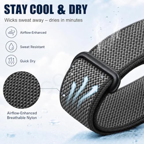 Image of Stretch Nylon Sport Strap Compatible For Google Fitbit Air (Only Strap)