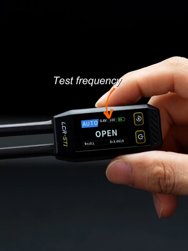 Image of LCR-ST1 Mini Smart Bridge Tweezer LCR SMD Tester Resistance Capacitance Inductance Continuity Diode Test Measurement Tools