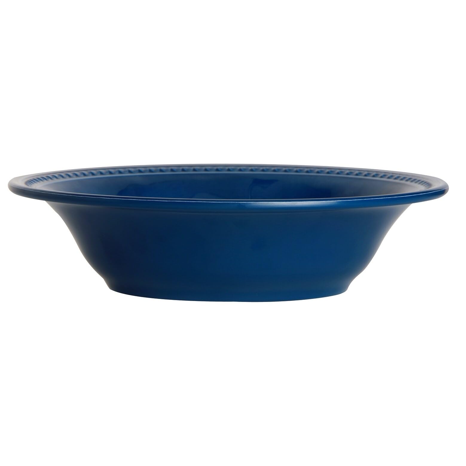 Overstock Blue Melamine Harmony Collection - Juego de 6 platos llanos