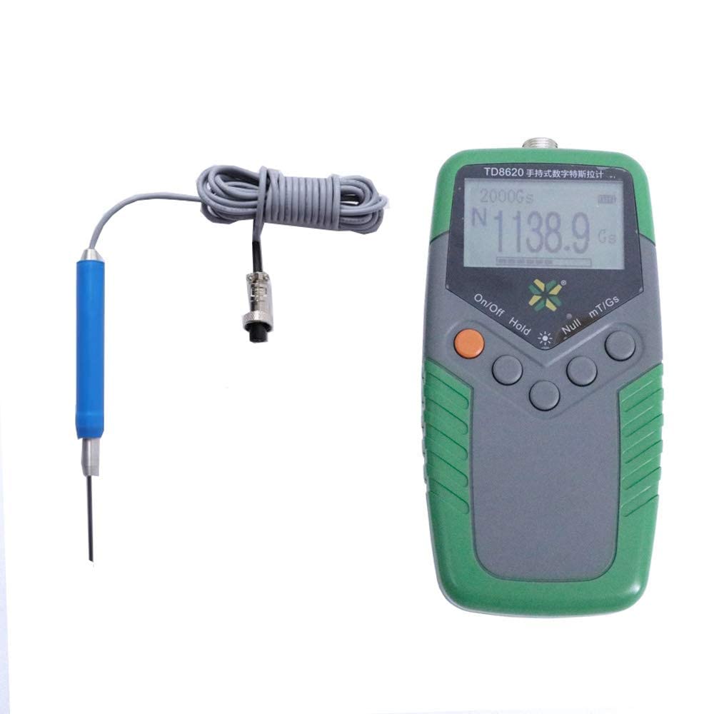 Axial Probe Tesla Meter Surface Magnetic Gauss Meter with Accuracy 1% Max Range 2000 mT