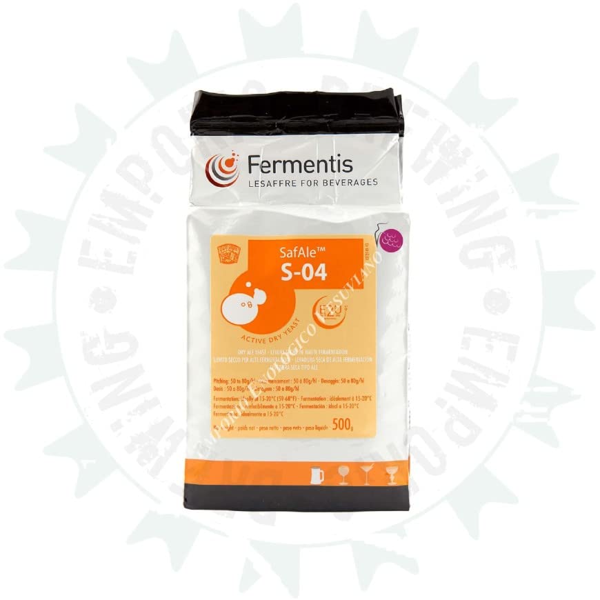 Lievito per Birra Fermentis FERMENTIS SAFALE S-04, Produzione Birra Artigianale HOMEBREWERS (500Gr)