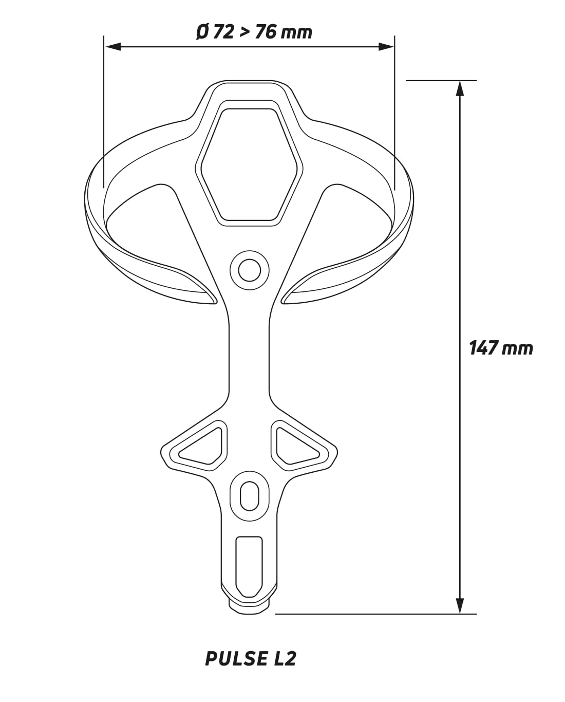 ZEFAL Pack Pulse L2 - Deux Porte-Bidons Vélo en Carbone Ultra-Légers - 18g Chaque Porte Gourde - Fabriqué en France, Noir