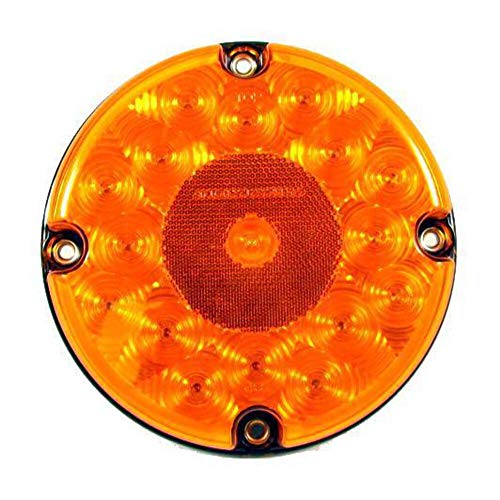 Luz trasera/indicadora LED redonda ámbar 7" Fortpro miniatura 1