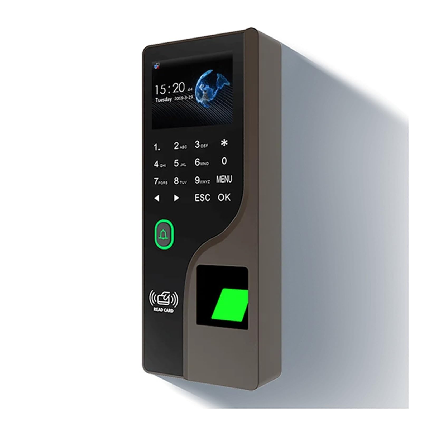 2.4 Software for presenze con orologio for impronte digitali Password cloud Controllo accessi RFID Scanner for impronte digitali Presenza di impronte digitali for dipendenti Per uffici, fabbriche, hot