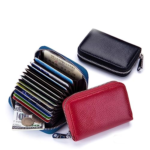 Elegant - Wallet for Cards Compact Accordion Zipper Pouch Slots Theft-resistant Design for Travel and Daily Use3
