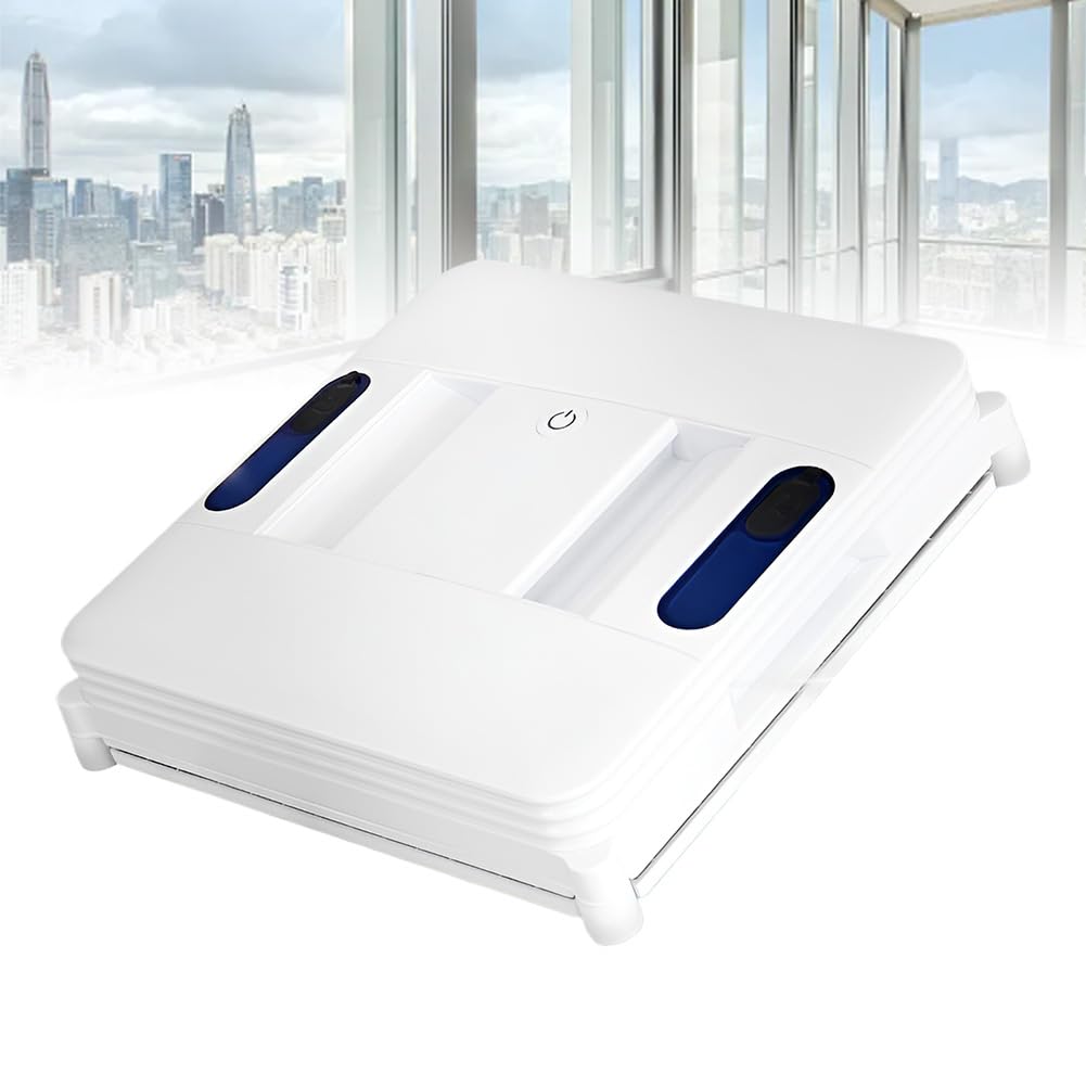 FHRKA Electric Window Cleaning Robot, Smart Window Vacuum Cleaner with Rope, 3200Pa Strong Suction, Smart Planning