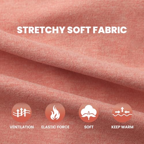 TIHEEN Athletic Jackets for Women Full Zip, Long Sleeve Lightweight Soft Warm Winter Coat with Thumb Holes (Orange M)