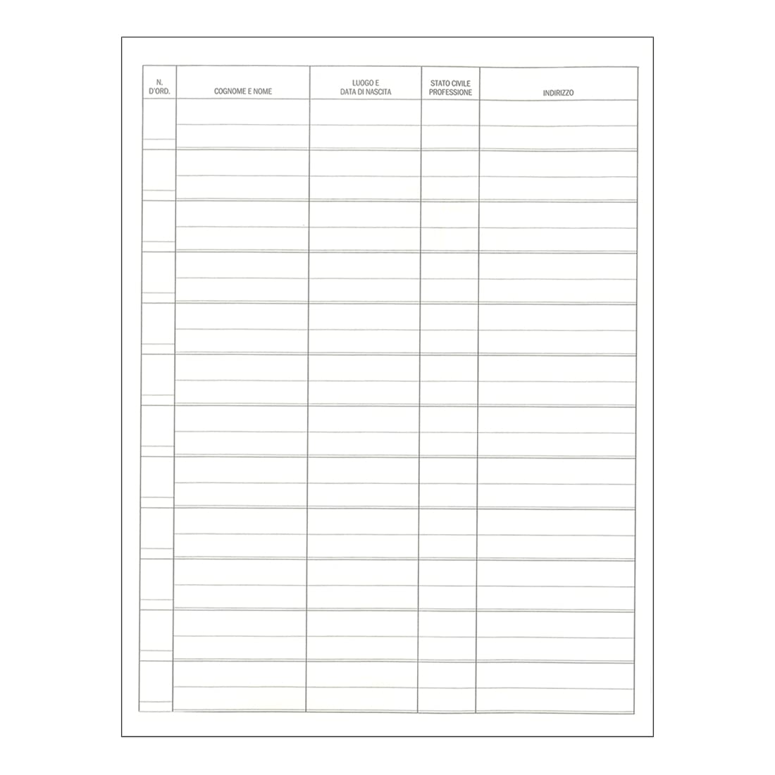 Registro Dei Volontari Per Associazioni - 24 Pagine, Formato 31x24.5 Cm - Foto 8