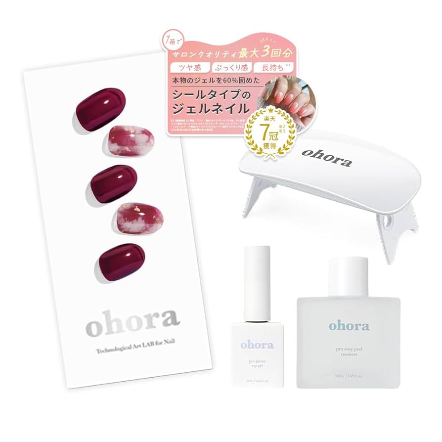 ohora ジェルネイルシール セット 楽天市場】【ohora公式】40種類のデザインから3種類選べるセット
