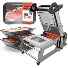 Commercial Food Sealing Packing Machine, Takeaway Box Hand Pressure Food Packaging Machine, Food Container Tray Sealer for Steak Cooked Foods, 78 Times/Min 220v 320mm