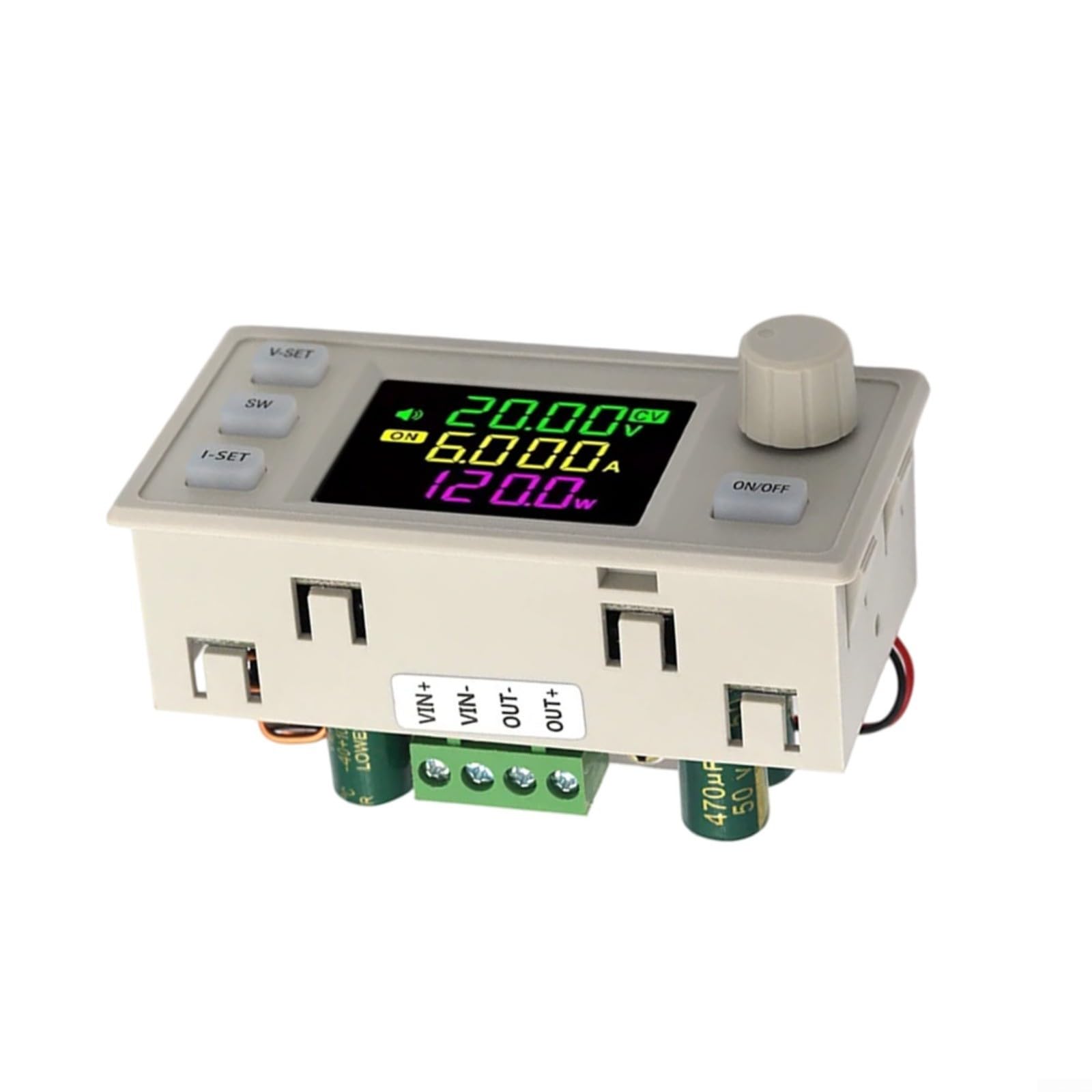 SK120X DC-DC Convertitore Step-Up/Step-Down 120W con MPPT Regolabile 0-36V 0-6A Display LCD per Laboratorio & Solare