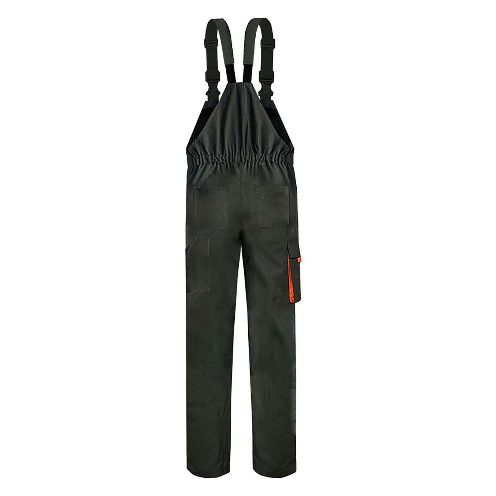 Herren Hosen Denim Latzhose für Herren lockere Passform Arbeitskleidung mit verstellbaren Trägern praktischen Werkzeugtaschen