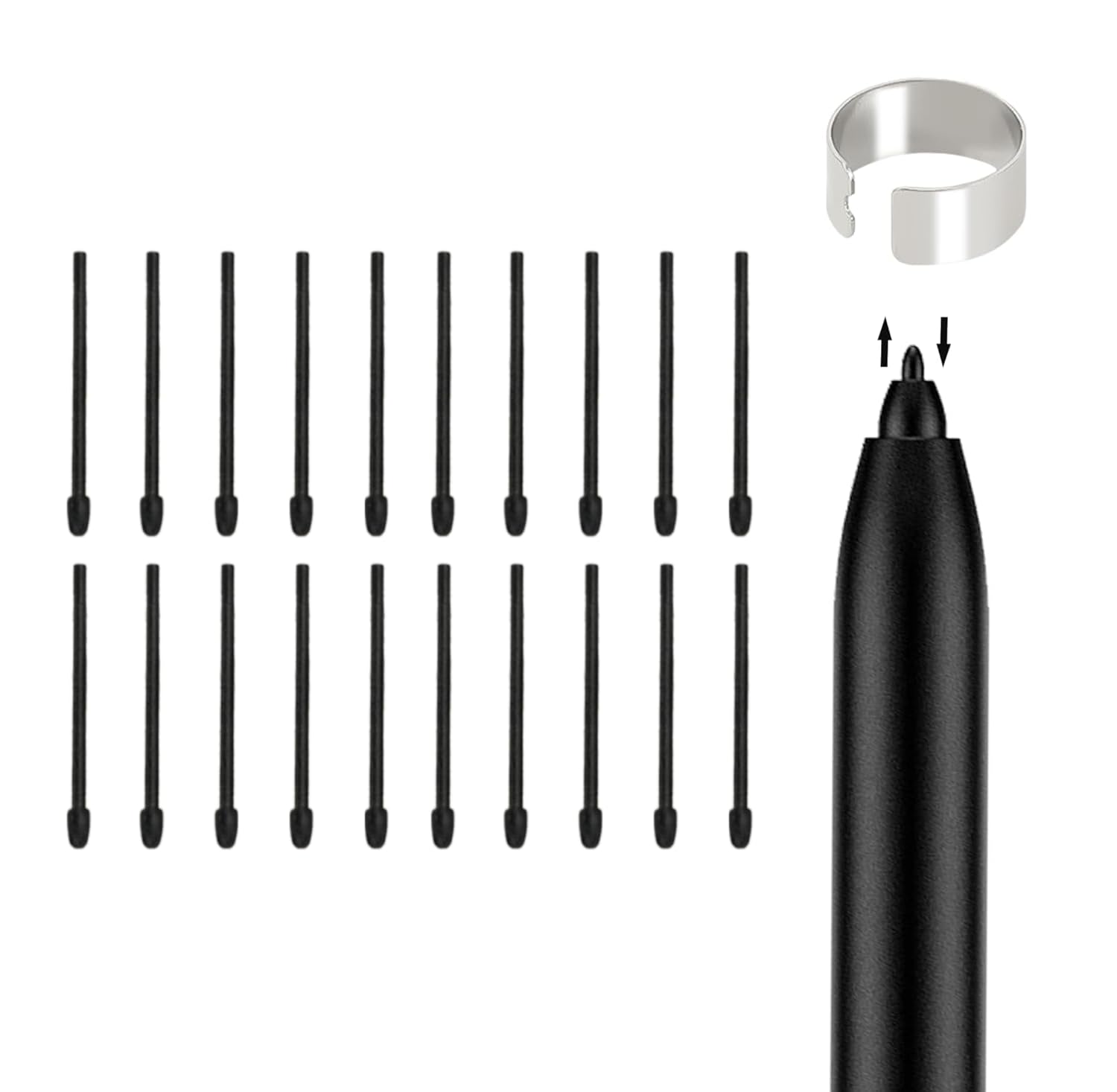 20 Pcs Pen Tips for Remarkable 2 Pen, Stylus Pen Tips Replacement for Remarkable 2 Stylus Marker Plus Pen Nibs with Reamove Tool