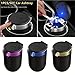 KYPSZQPSH 1Pc Car Ashtray With LED Light Universal Ash Tray Stainless Steel Cup Car Supplies(Purple)