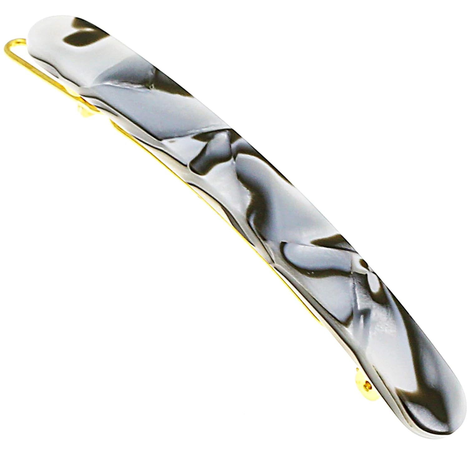 Camila Paris CP2989 French Hair Barrettes Clips for Women Handmade Small Girls Side Slide-in Barrette Clip, Hair Accessories for Women. Strong Hold No Slip Grip Fashion Durable Styling, Made in France
