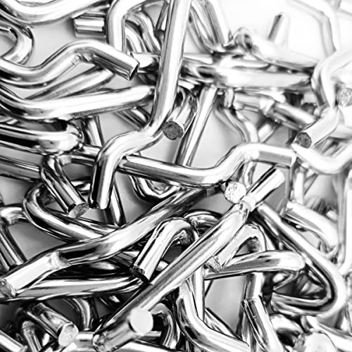 Ganci Pannello Forato Acciaio Metallo Nichelato