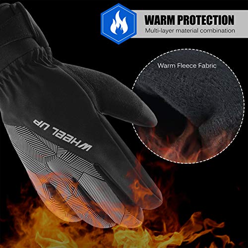 Luvas, Romacci Luvas de inverno Luvas à prova d'água à prova de vento Luvas de snowboard quente Luv