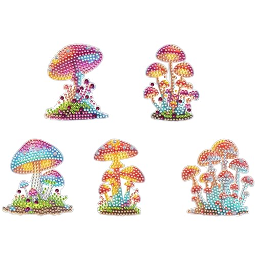 Imanes decorativos de arte con diamantes 5 piezas miniatura 5
