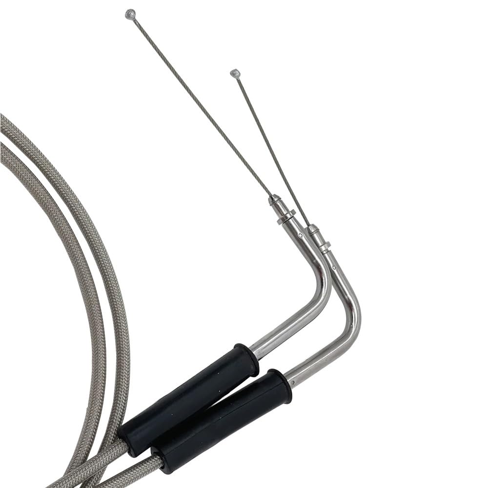 Cable de acelerador trenzado acero inoxidable para motocicleta, 110CM, 43 ", para Sportster XL 883 1200