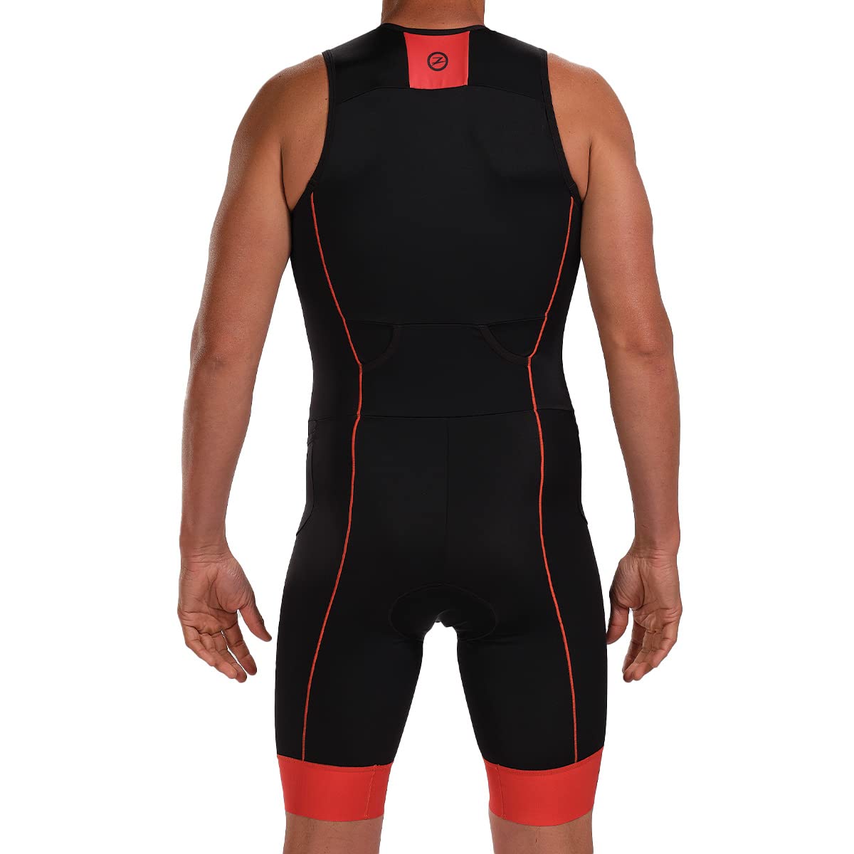 Zoot Tuta da triathlon da uomo, senza maniche, con imbottitura in camoscio, con tasche, UPF 50+, ad asciugatura rapida