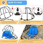 Hat Lave-linge pour laveuse, Eiito Nettoyeur de chapeau pour casquettes de baseball, laveuse de chapeau à boule pour lave-vaisselle - Dis au revoir aux chapeaux dirty déformés