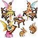 Mood Lab Fairy Garden - Miniature Figurines and Accessories Starter Kit - Fairy Garden Set of 12 pcs