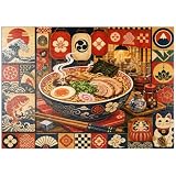 MyPuzzle Retro-Ramen-Markt-Schüssel - Premium 1000 Teile Puzzle - MyPuzzle Sonderkollektion von Havana Puzzle Company