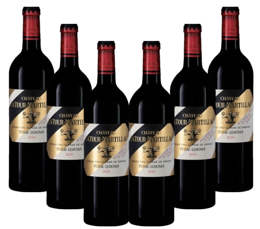 Latour-Martillac - Vino tinto 2021 - Pessac-Léognan Grand Cru Classé - Lote de 6 x 75 cl