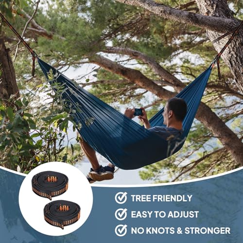 Ultra-Light-Travel-Camping-Hammock-300kg-Load-Capacity275-x-140-cm-BreathableQuick-drying-Parachute-Nylon-2-x-Premium-Carabiners2-x-Nylon-Slings-Included-Outdoor-Indoor-Garden
