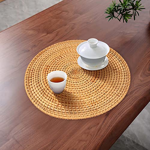 Sets de table en rotin tissés à la main tapis de table en osier - 7
