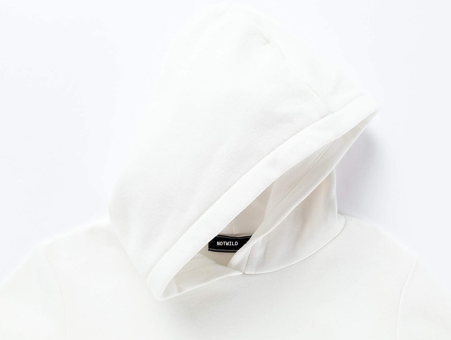 Notwild Unisex-Child Cotton Hooded Regular Fit Sweatshirt (Kidhoodies_White_5 Years-6 Years)