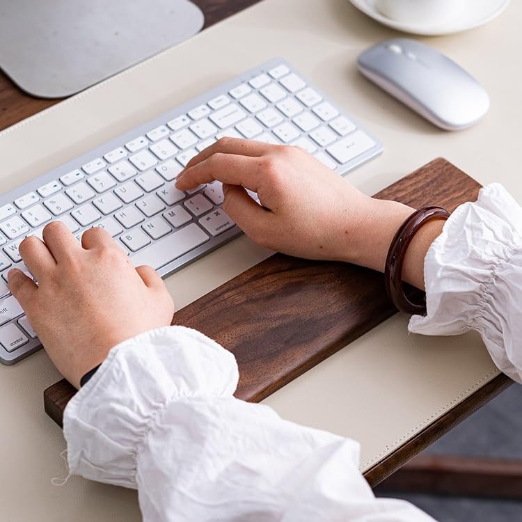 Wrist Rest Tastatur-Handballenauflage, Holz-Tastatur-Handballenauflage, Computer-Desktop-Handgelenkauflage, Mausauflage, Handgelenkauflage Handballenauflage(M)