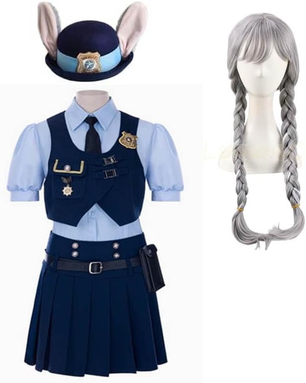 Amazon.co.jp: [CSPY]警察服ニック/ジュディ コスプレ衣装 ウィッグ