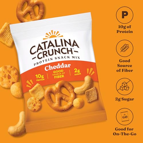 Image of Catalina Crunch Protein Snack Mix, Cheddar, 1.23 oz, 5 Count
