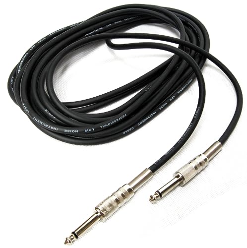 MSA 6M INSTRUMENTENKABEL - 6,35mm GITARREN KABEL - GOLDTIP - SCHWARZ - KLINKENKABEL - UNIVERSAL