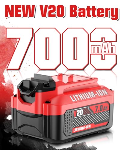 Image of Bonadget NEW 7.0Ah 2PACK for Craftsman 20V Battery for Craftsman V20 Battery CMCB205 CMCB202 CMCB204 CMCB206 Tool Battery Replacement Lithium-ion