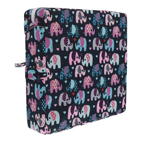 BRIGHTFUFU Coussin de Chaise Éléphant Confortable en Éponge et Terylene Sangles Longues, Réhausseur de Siège Portable pour Bébé et Élève, Fixation des...