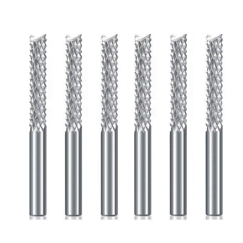 GISTEQ Milling Cutter 3.175/4/6/8/10/12mm Shank Corn End Mill CNC Router bit PCB Machine Milling Too(8x42x70L)